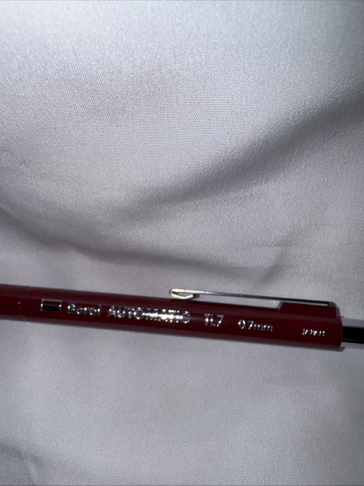 Vtg BEROL Automatic TL-7 Thin Lead Mechanical Pencil 0.7mm Maroon Barrel Used