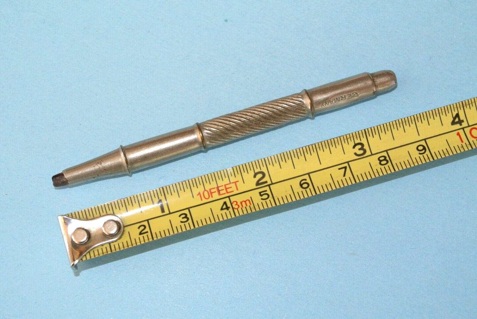 Vintage signed GERMANY 3.5″ Mechanical Pencil ~ Push Button Top