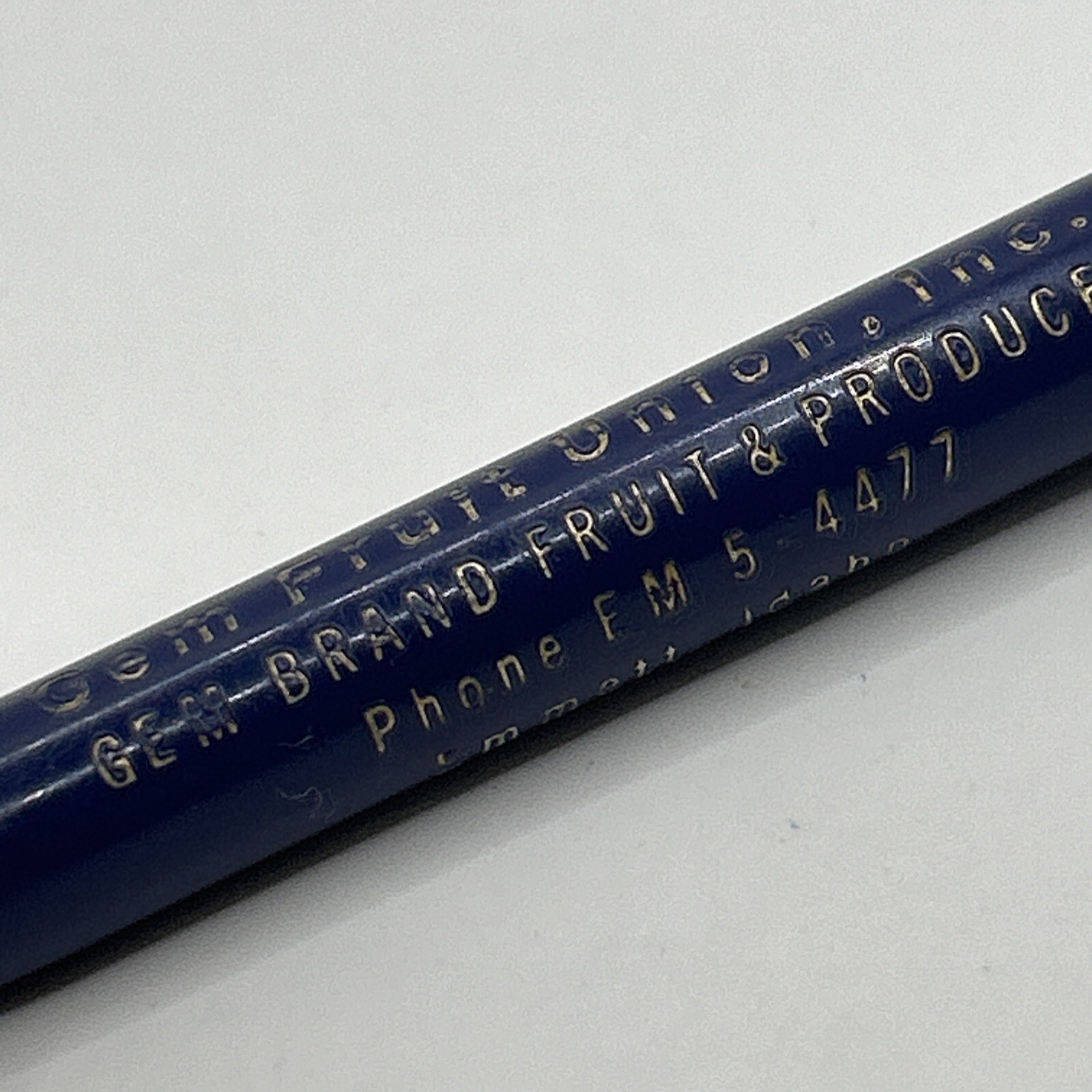 VTG c1950s Universal Mechanical Pencil Gem Fruit Union Co. Emmett Idaho