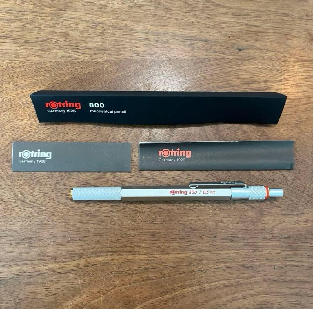 rotring 800 mechanical pencil 0.5mm silver