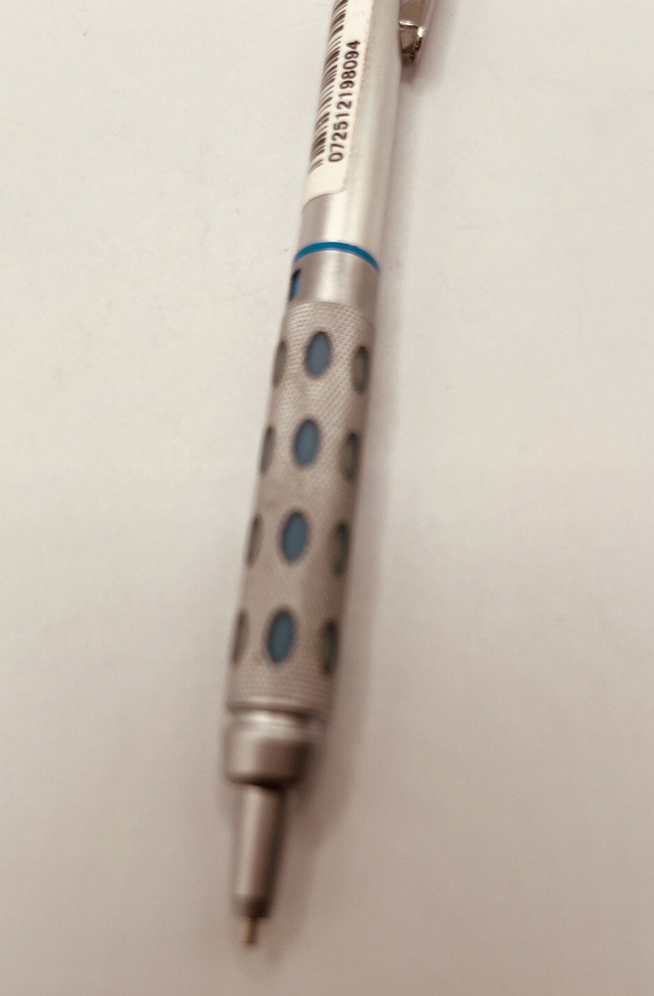 Pentel Graph Gear 1000 Pen 0.7mm (PG1017-C) Silver/Blue Textured Mechanical