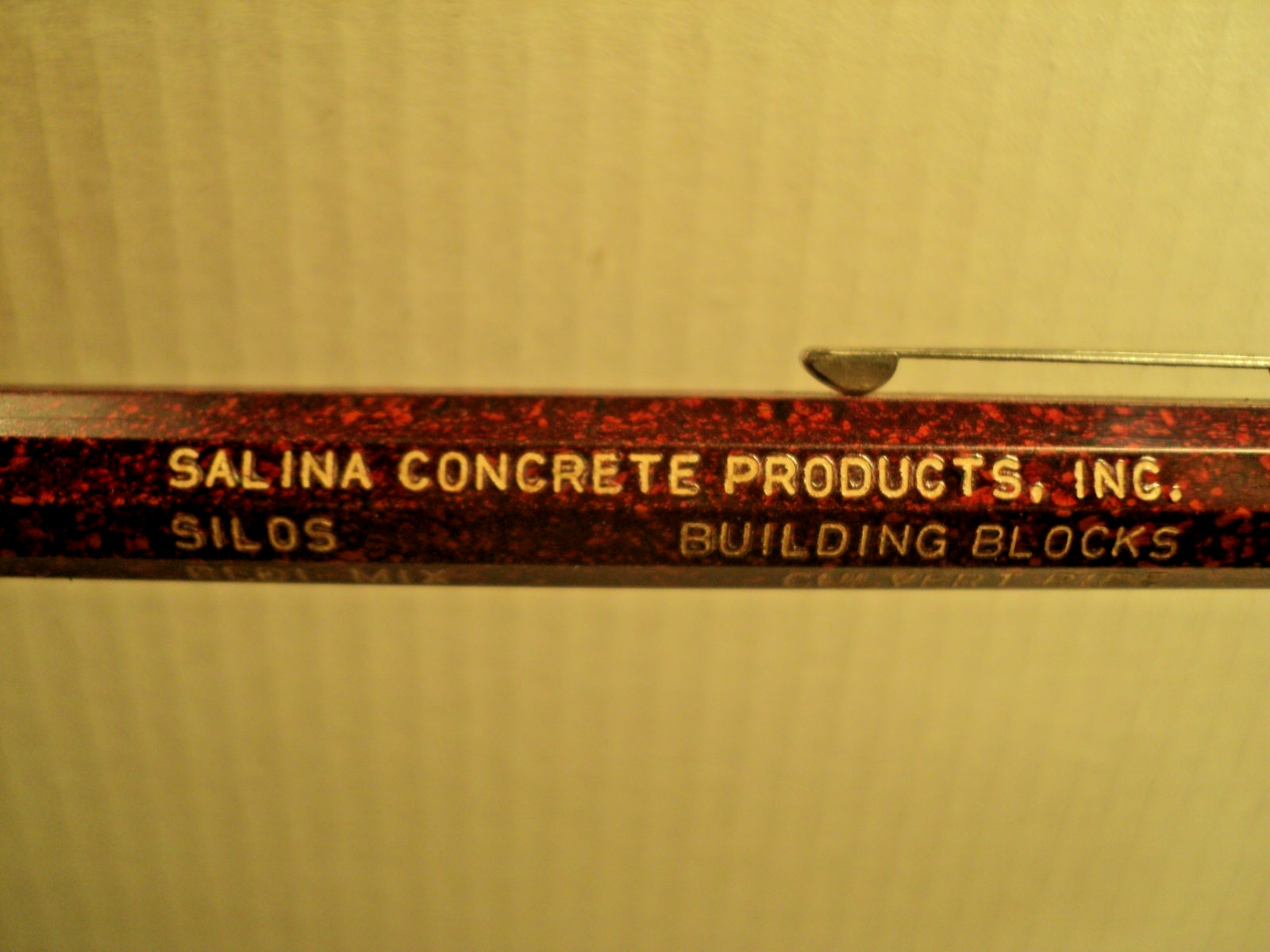 Vintage Autopoint Mechanical Pencil Salina Concrete Products Inc 5-3/4″ Long
