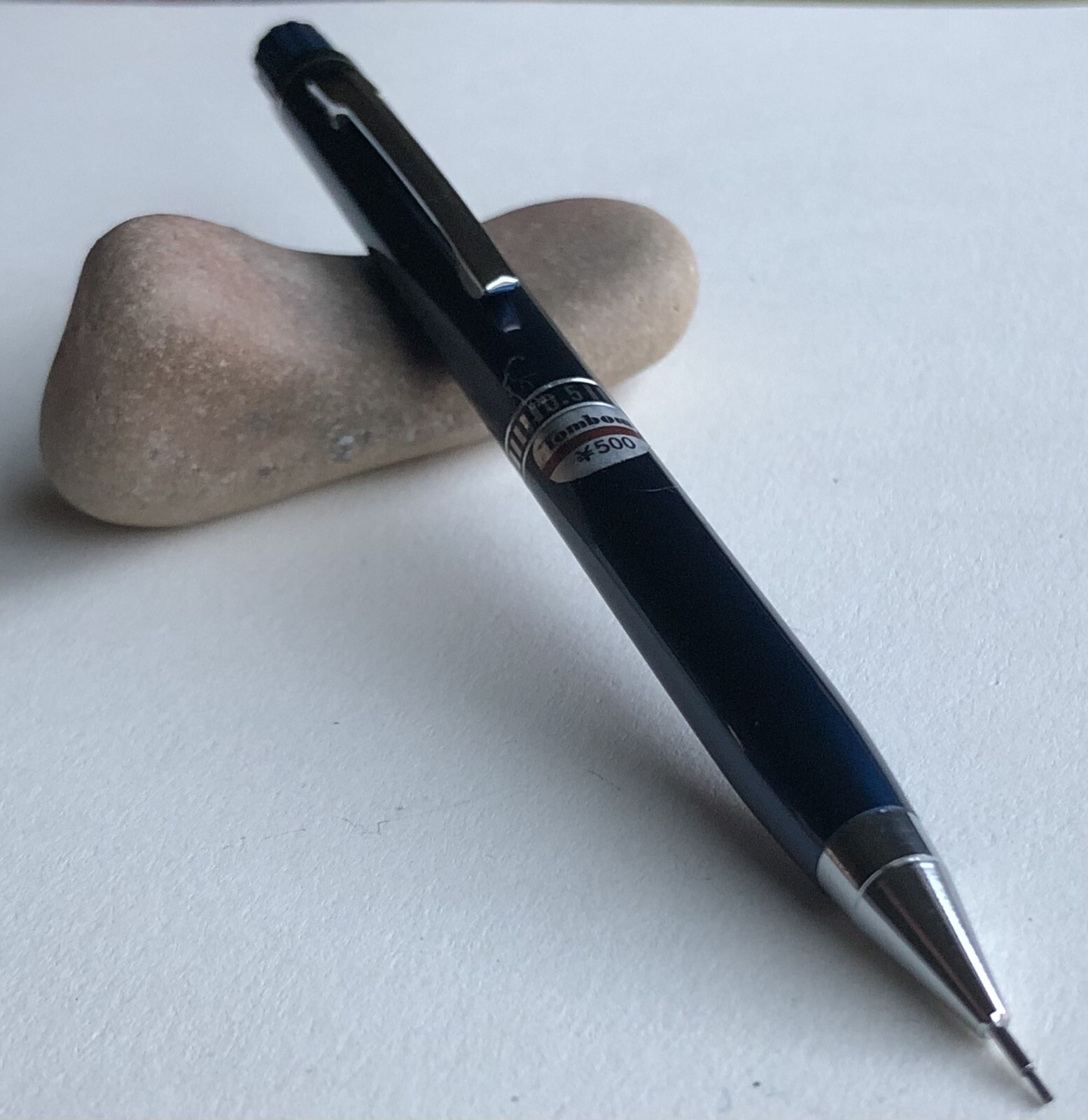 Vintage TOMBOW 500 M22 Mechanical Pencil .5mm Lead Sticker NOS Dark Blue Japan