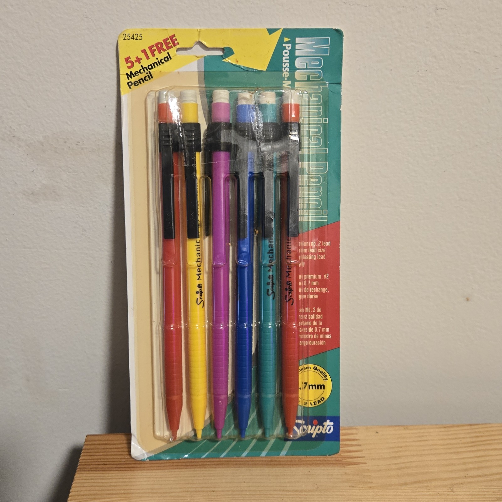 Vintage 2000 SCRIPTO Multicolor Preium Lead Mechanical Pencils .7mm B5009M