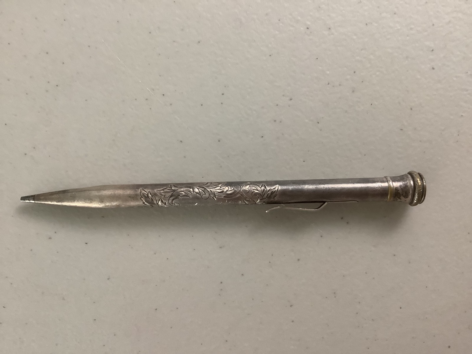 VTG 1938 Sterling Silver Wahl Ever Sharp Mechanical Pencil engraved 5” 19.84g