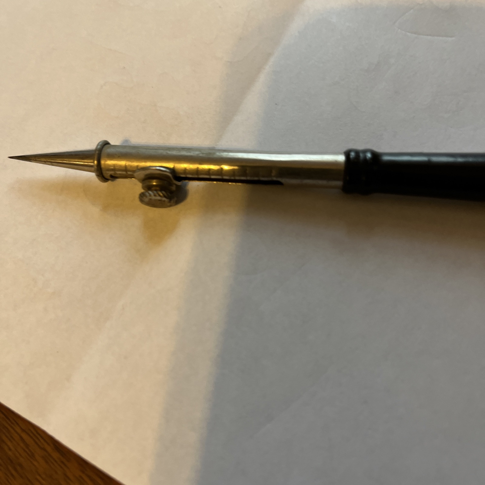 RARE VINTAGE MECHANICAL PENCIL WOOD METAL VICTORIAN? PAT DCI 2809