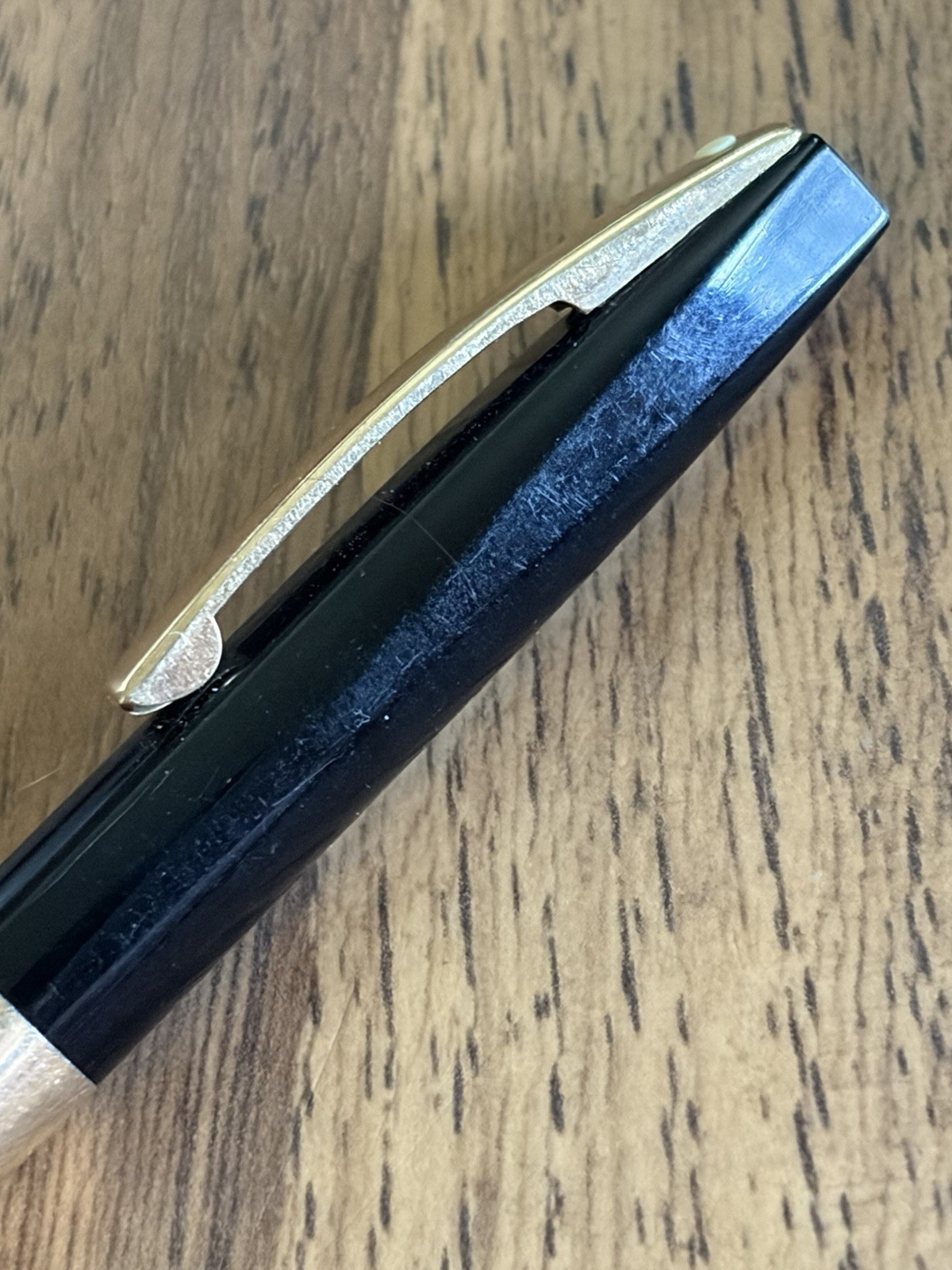 Vintage white dot Sheaffer Mechanical Pencil, Black w/ Gold Trim – Functional
