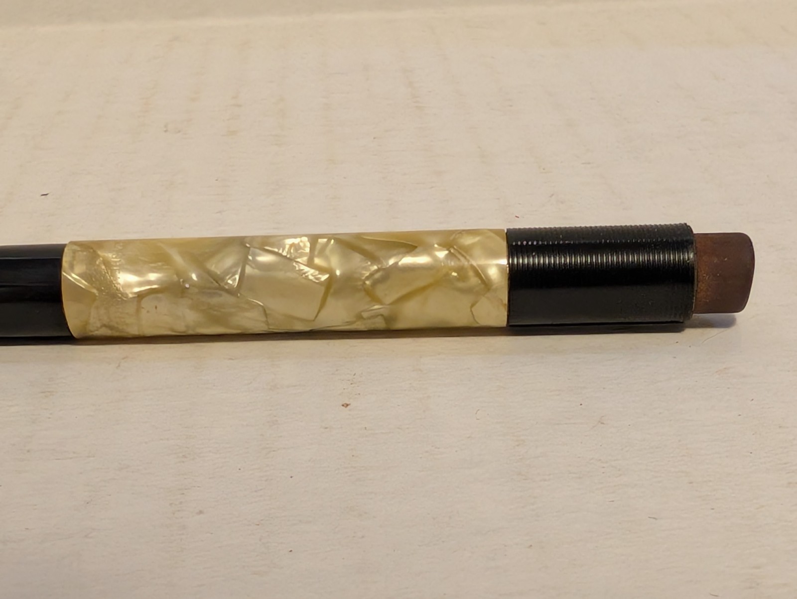 Vintage Sheaffer Mechanical Pencil – Black Gold Marbled Faux Pearl Parts/Repair