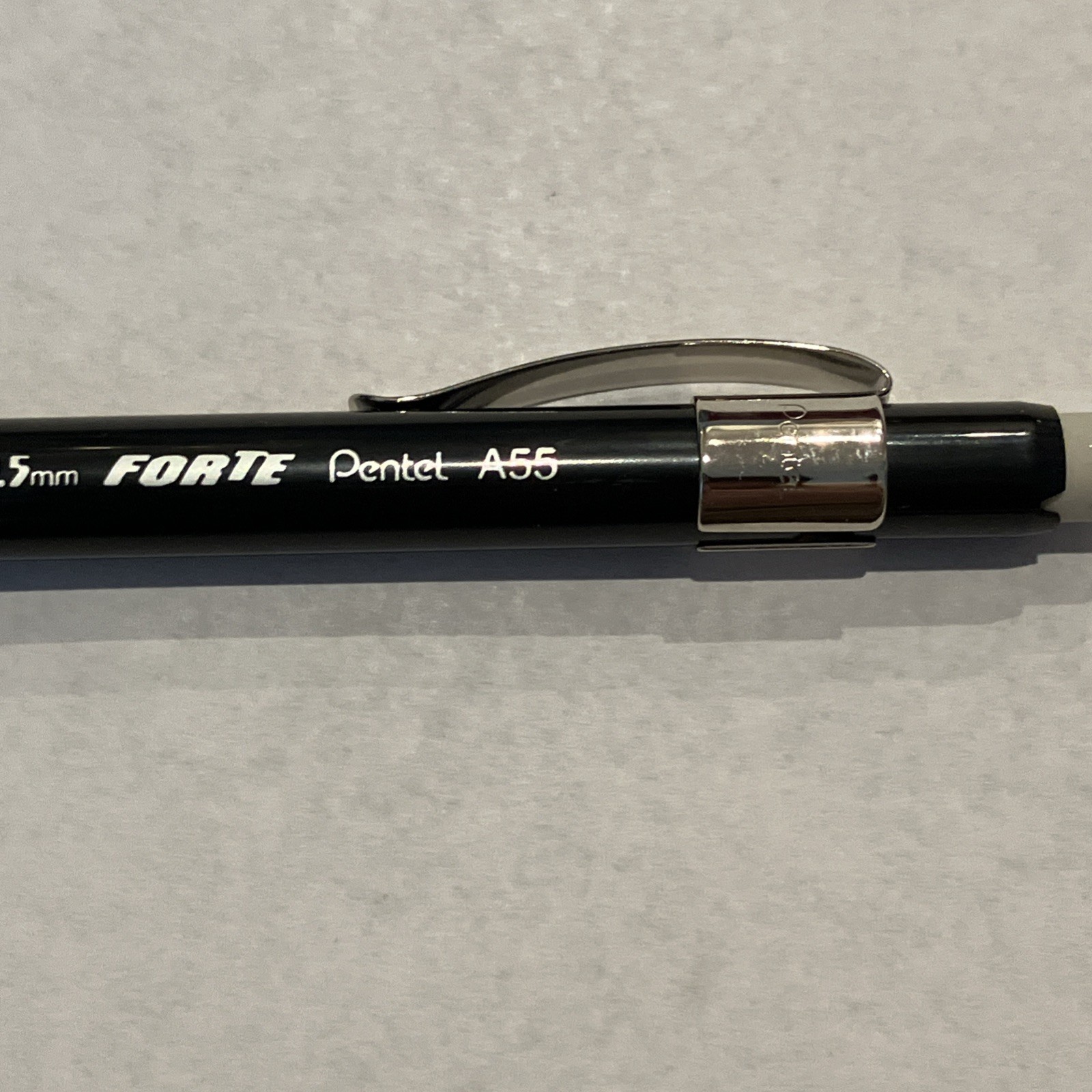 BRAND NEW Vintage Pentel Forte A55 0.5 mm Black Mechanical Pencil RARE
