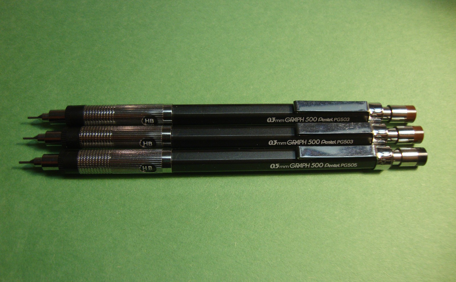 Lot of 4: Graph 500 Mechanical Drafting Pencils…Two of each, PG503 & PG505