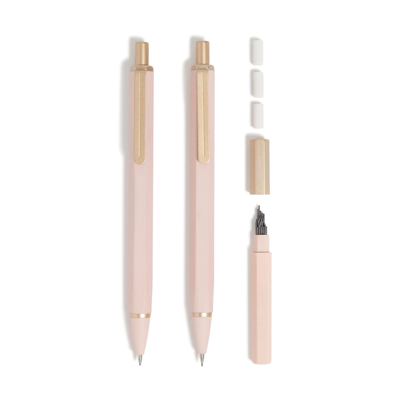 U Brands Cambria Mechanical Pencils, Set Of 2, Blush Pink, Office Product