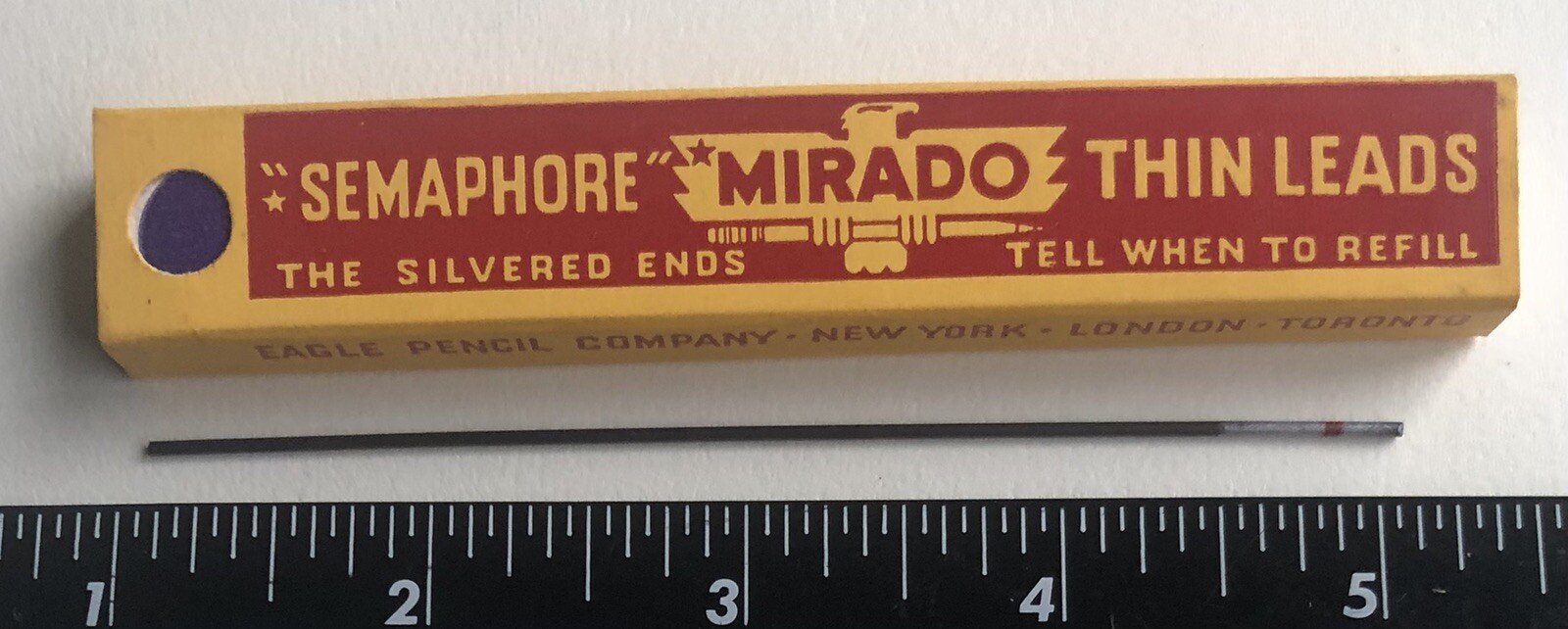 Vintage EAGLE Mirado Semaphore Mechanical Pencil Lead COPY 1.18mm NOS 4pk USA