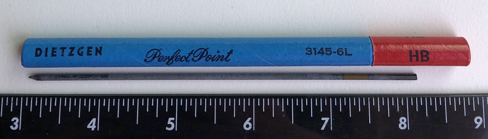 Vintage DIETZGEN Perfect Point 2mm HB Drafting Drawing Lead 6 Pack Tube Germany