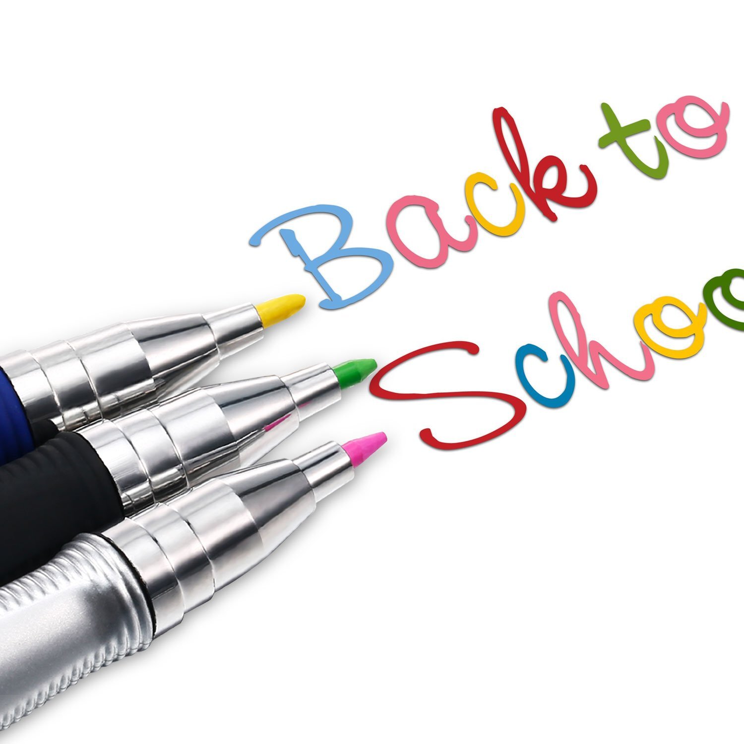 3 Pieces 2.0 mm Mechanical Pencil with 2 Cases Refills Color and Black Refill…