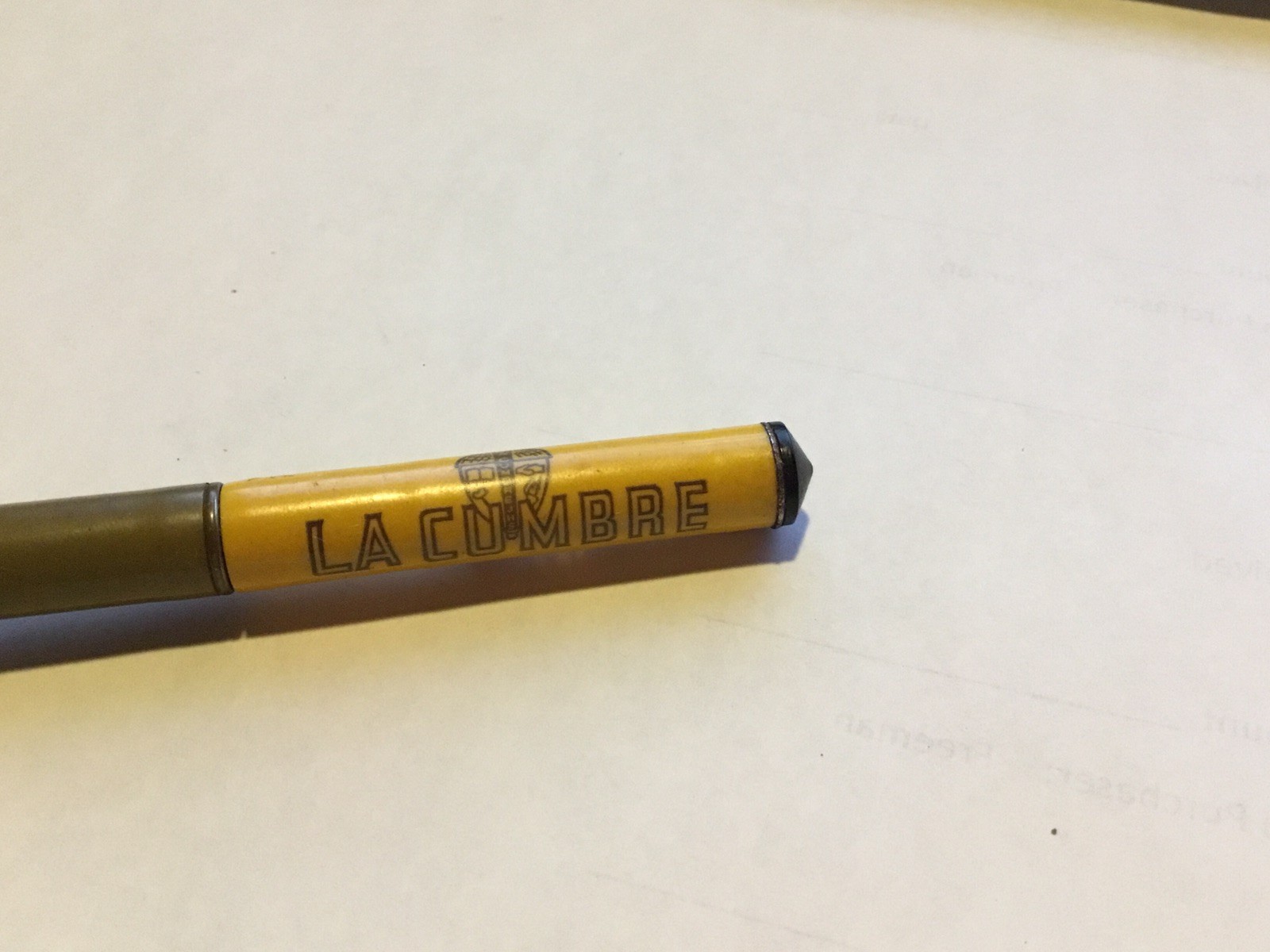 Vintage La Cumbre Santa Barbara CA Advertising Mechanical pencil Ritepoint