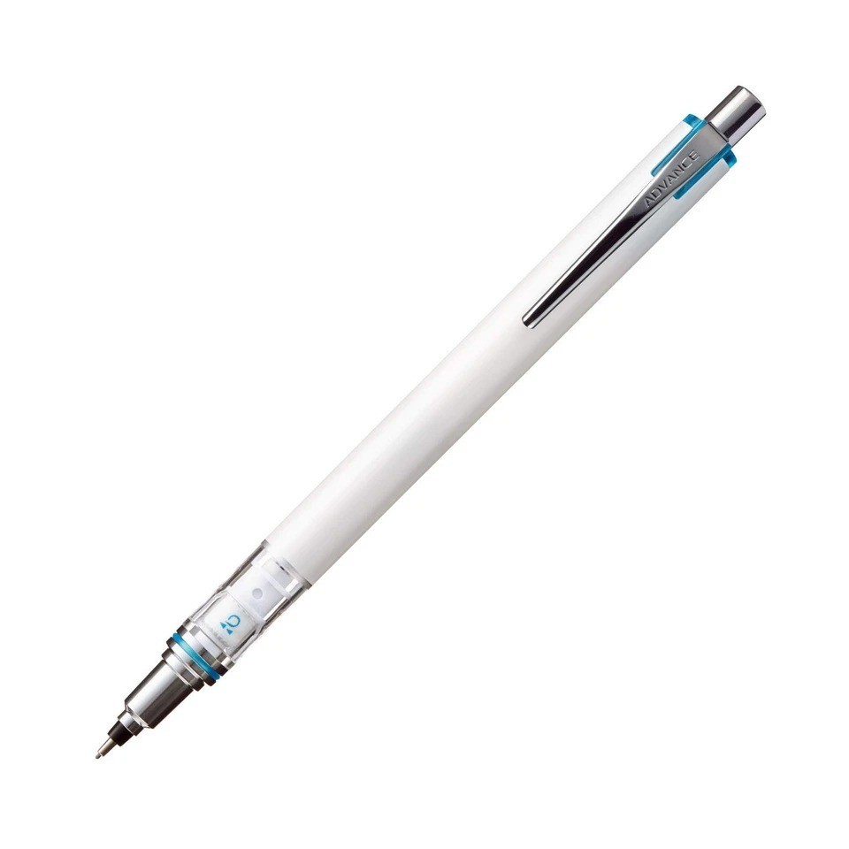 Kuru Toga Advance Mechanical Pencil 0.7mm Lead Rotating Technology White