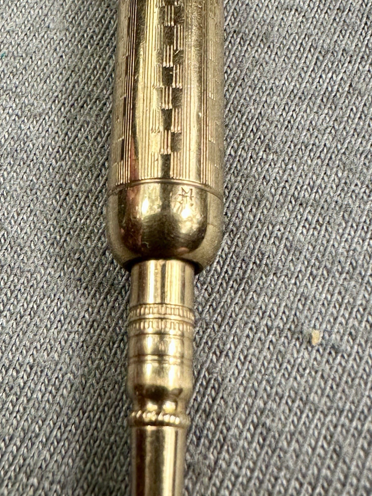 Mabie Todd Victorian Telescoping Magic Pencil MT Hallmark Gold Filled, Works