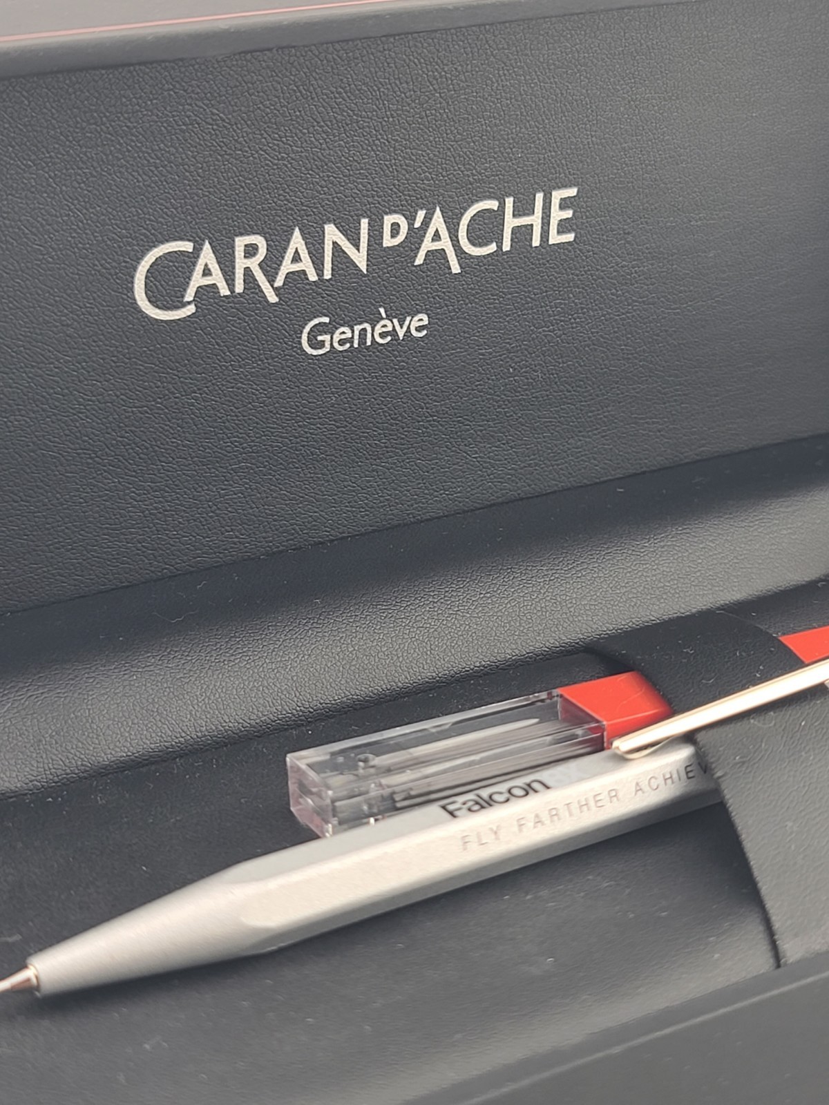 Vintage Caran D’Ache Falcon 8x Mechanical Pencil In Original Box. Unused.