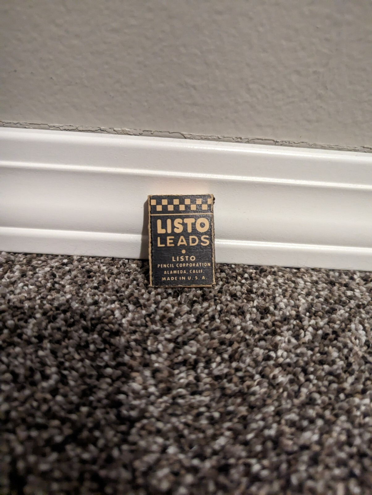 Vintage Listo Marking Leads Large Size Pencil Black No. 162 – 6 Pieces