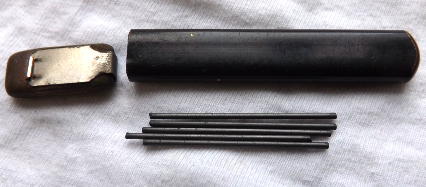 VINTAGE E. FABER MONGOL 4046 HB MECHANICAL PENCIL LEAD HOLDER CASE Eberhard