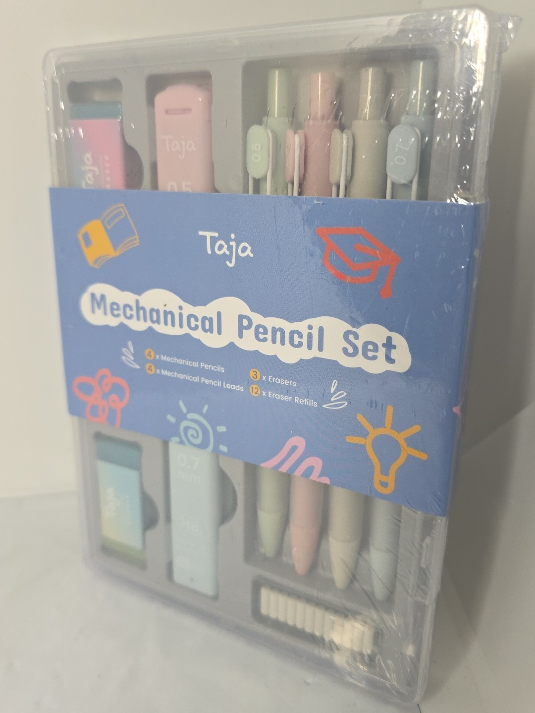 Mechanical Pencil Set -T066- Pastel 0.5 To 0.7mm