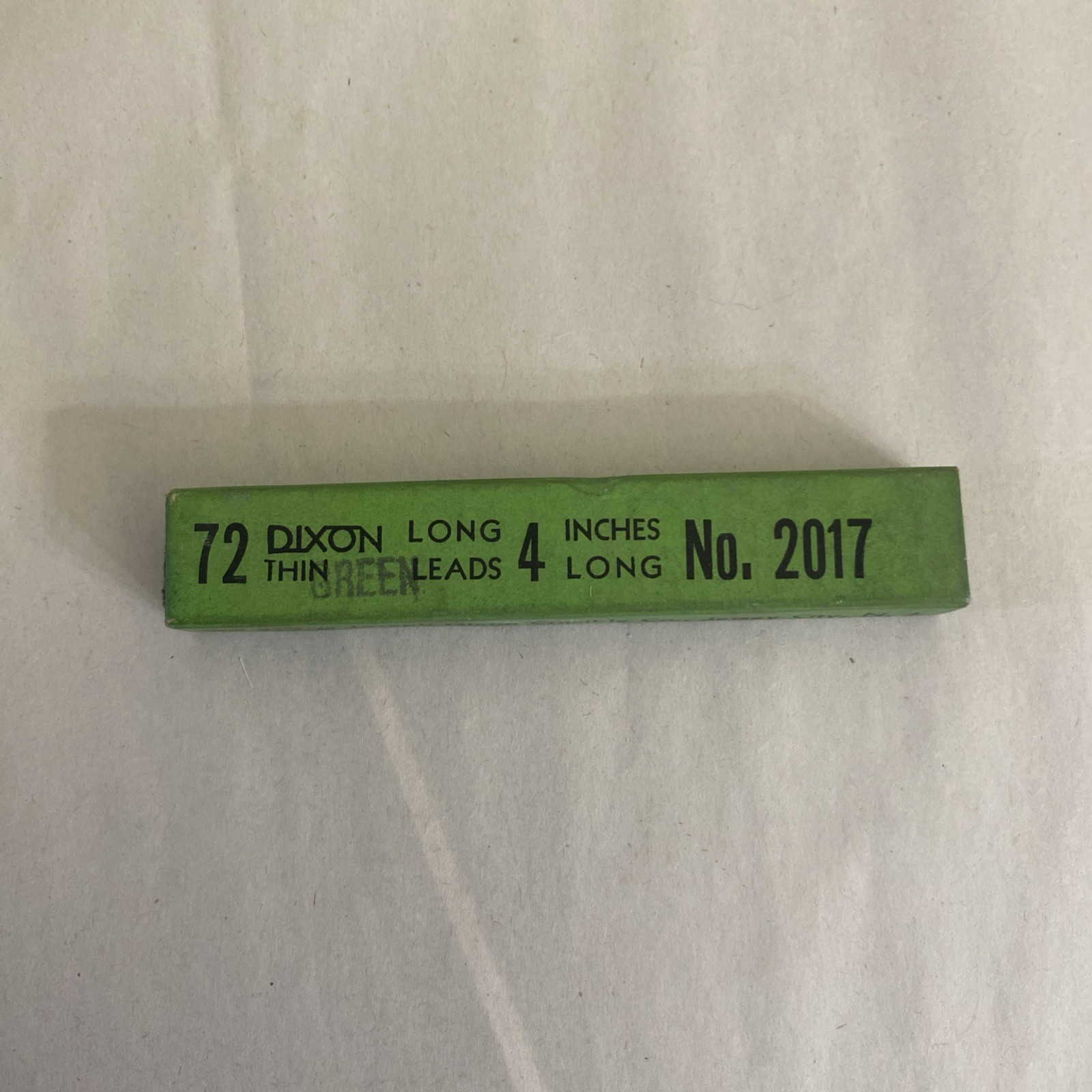 Green 72 dixon long thin leads 4 inches long no. 2017