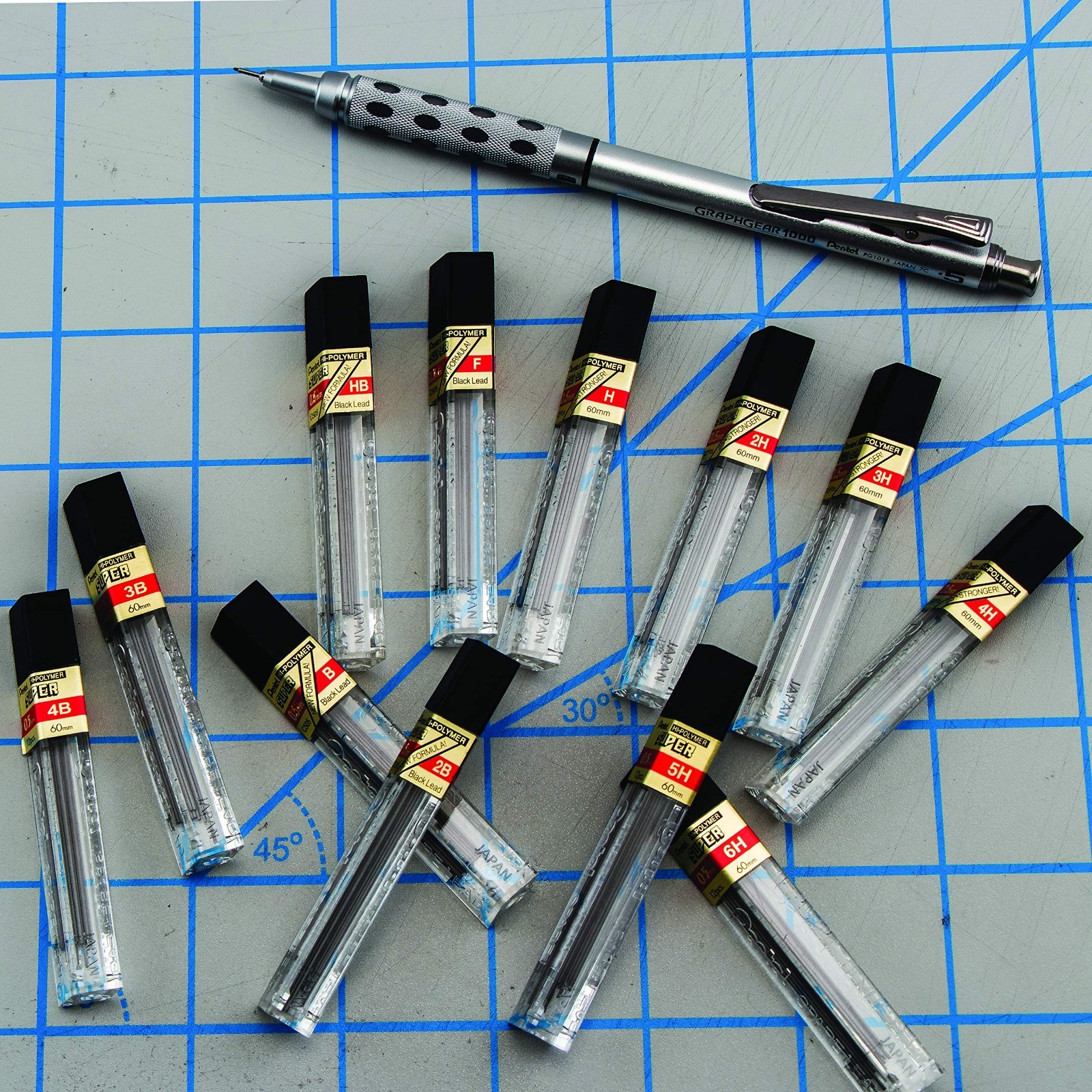 0.5mm Fine 4B Mechanical Pencil Lead Refill – 144 Pieces, Super Hi-Polymer Quali