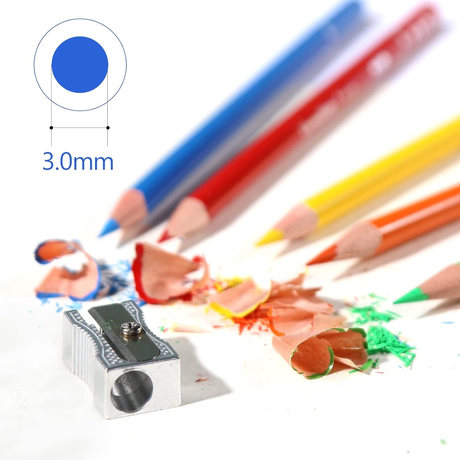 H & B 120 Colored Soft-core Coloring 1 Count (Pack of 120), 120 Colors