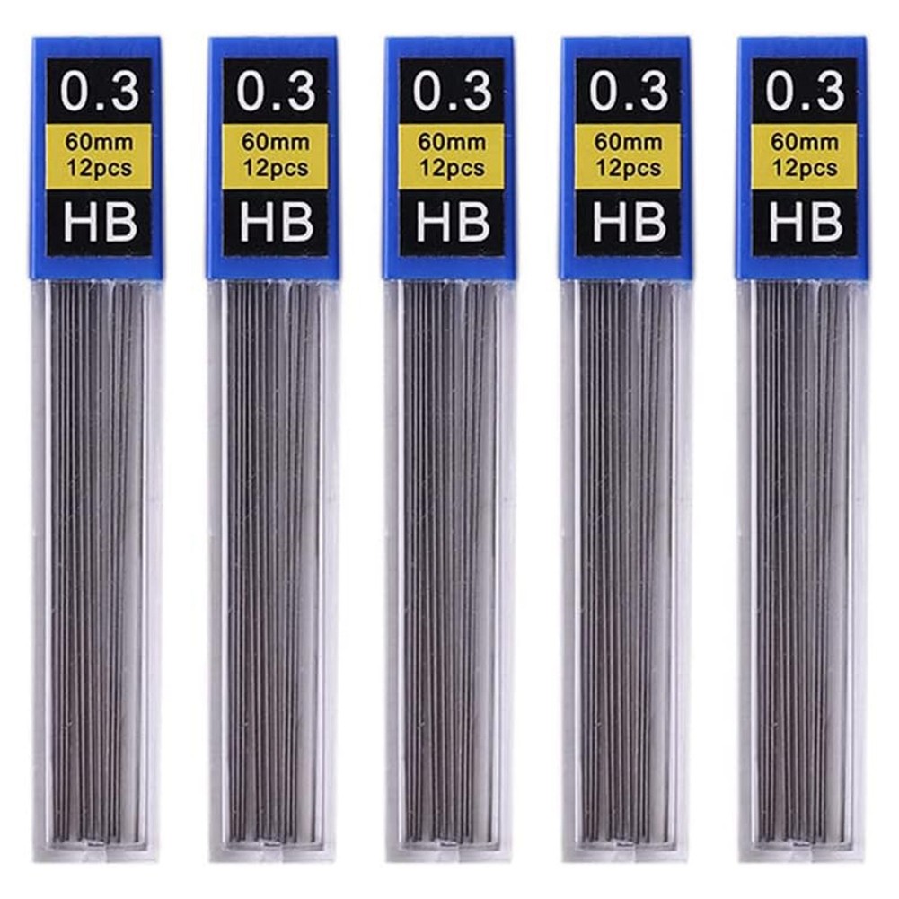 0.3mm Pencil Refills, 5Pcs/Set for Office Use and Student Stationery K7S88186