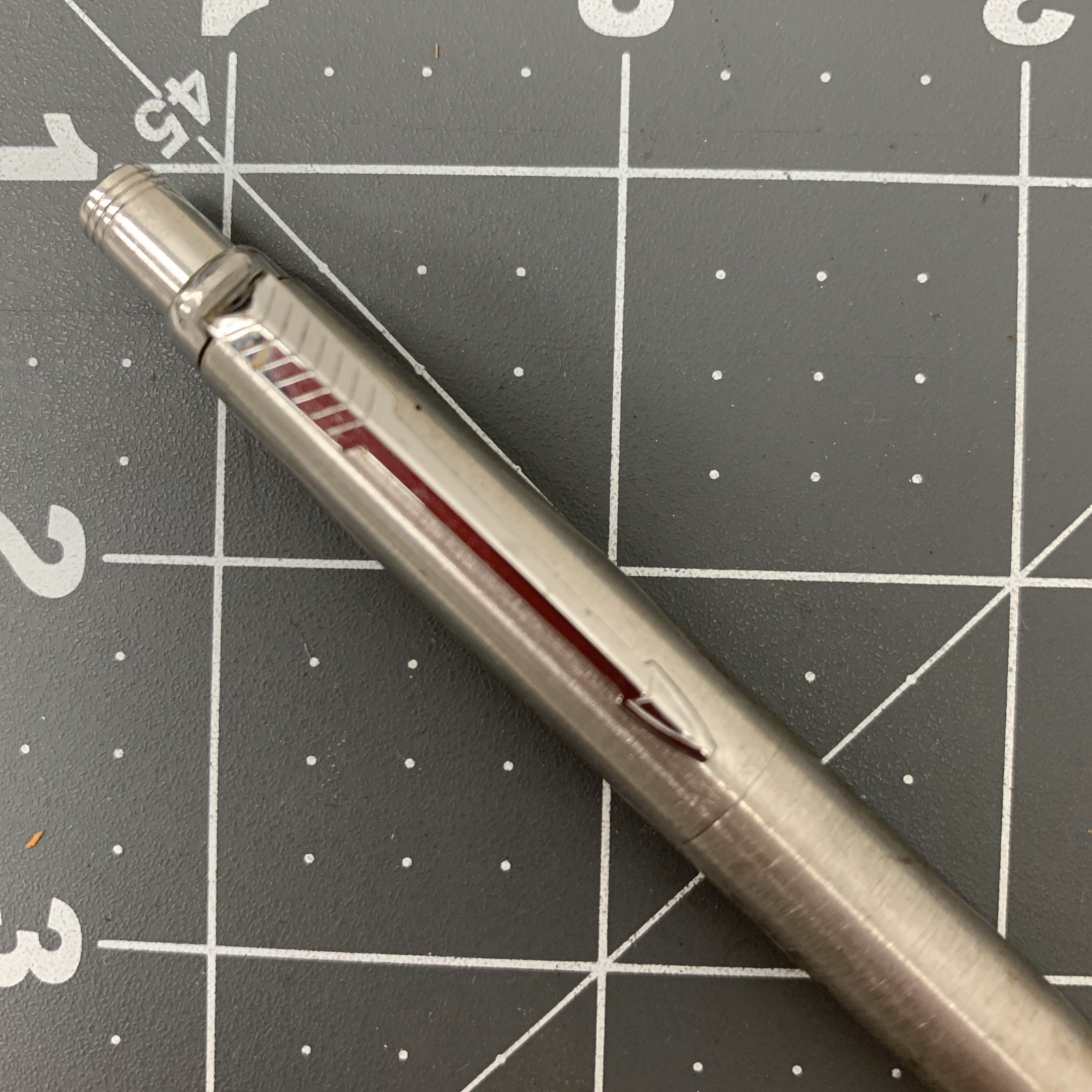 Vintage Parker Mechanical Pencil Silver Brushed Arrow Classic Writing Drawings