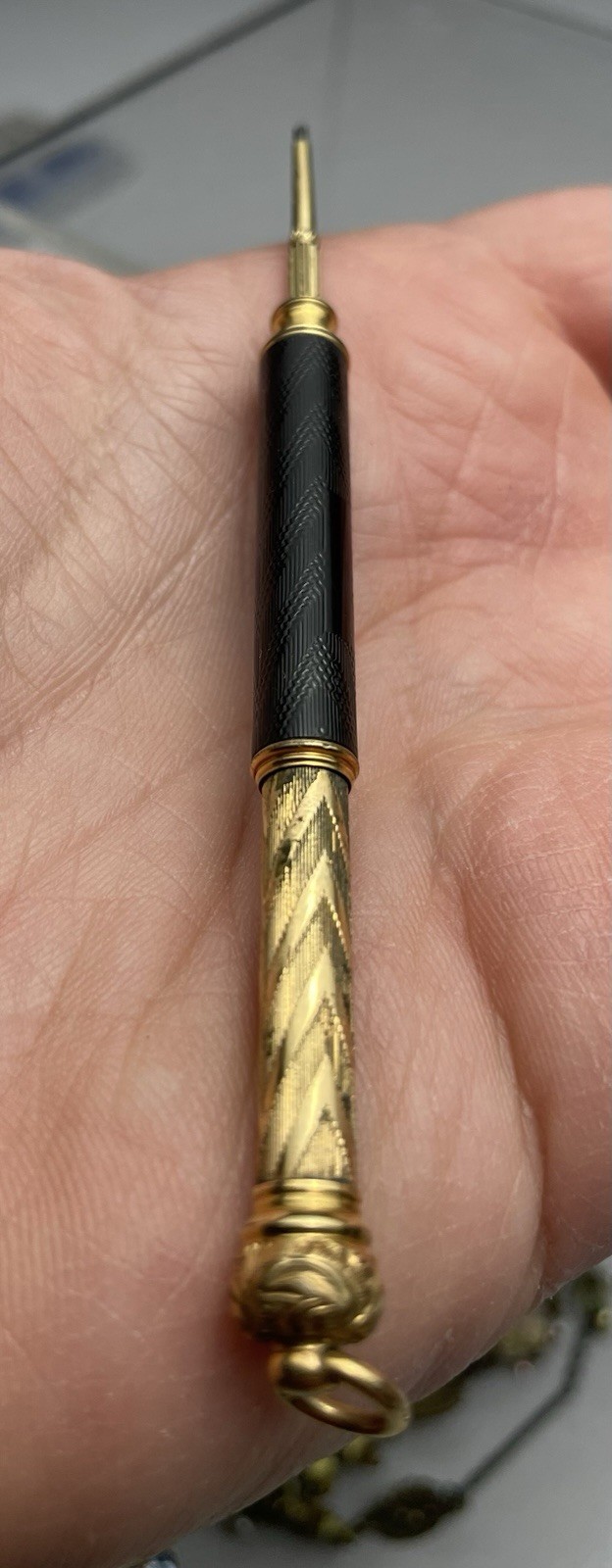 Victorian Gold Filled Telescoping Pencil Lead Holder
