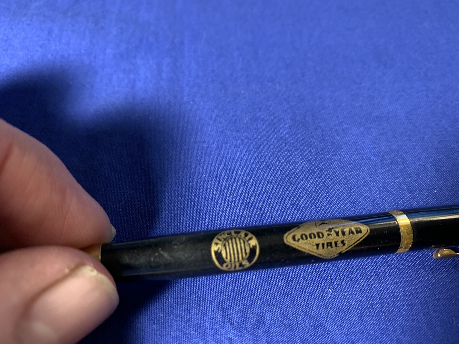 1950’s Lead Mechanical Pencil Boseck Oil Co Griswold Iowa Sinclair Oil Goodyear