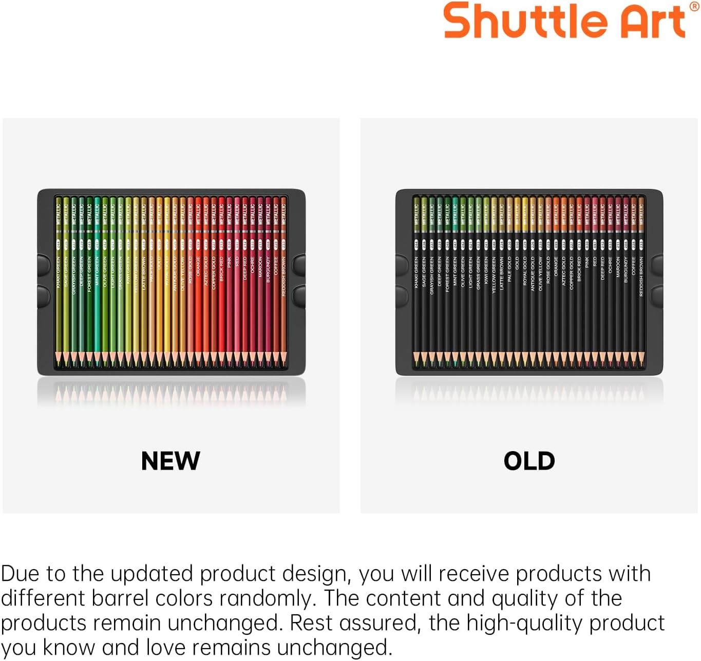Shuttle Art 60 Metallic Colored 1 Count (Pack of 60), 60 Colors