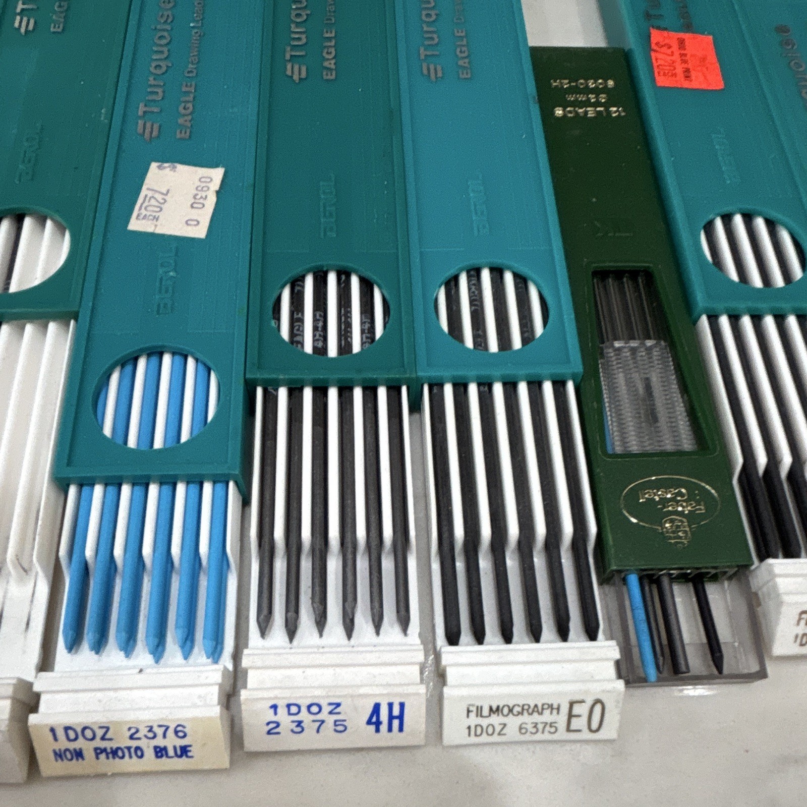 Vintage Eberhard Faber Tri-Venture Drafting Pencil Lead Lot + Rapidograph Techni