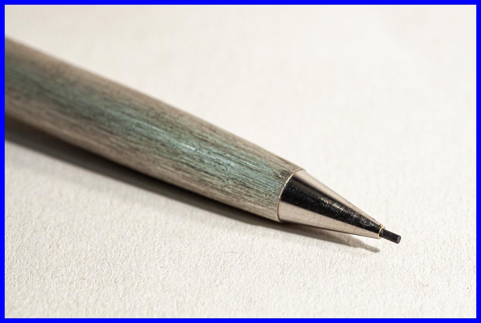 1970s 925 Silver Press Pencil In Gold Plated For 0.5 Mm Mines – Germany Metal