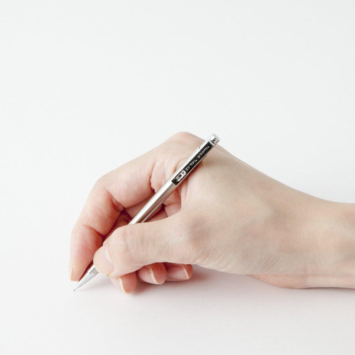 Zebra Mini Mechanical Pencil, 0.5 mm, Silver Body 1 Count (Pack of 1), SILVER
