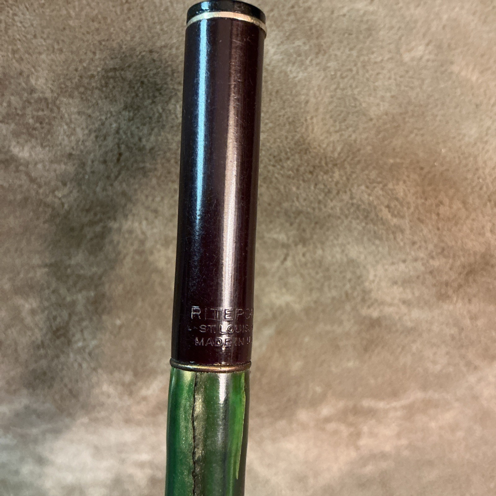 Antique Celluloid Writing Pencil Ritepoint St. Louis Lumberyard Supply Co As Is