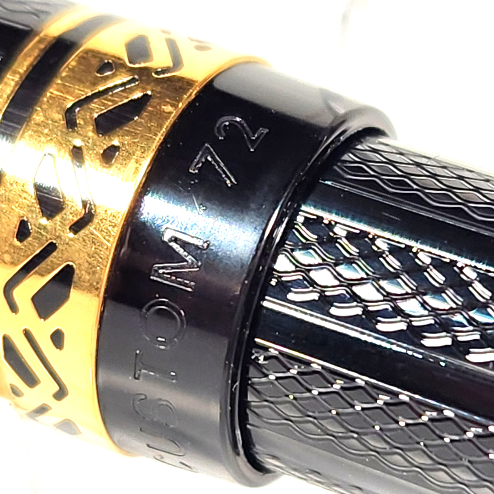 Rare Vtg 1990 Pilot Custom 72 GT Guilloche Black 24K GP Mechanical Pencil NOS!