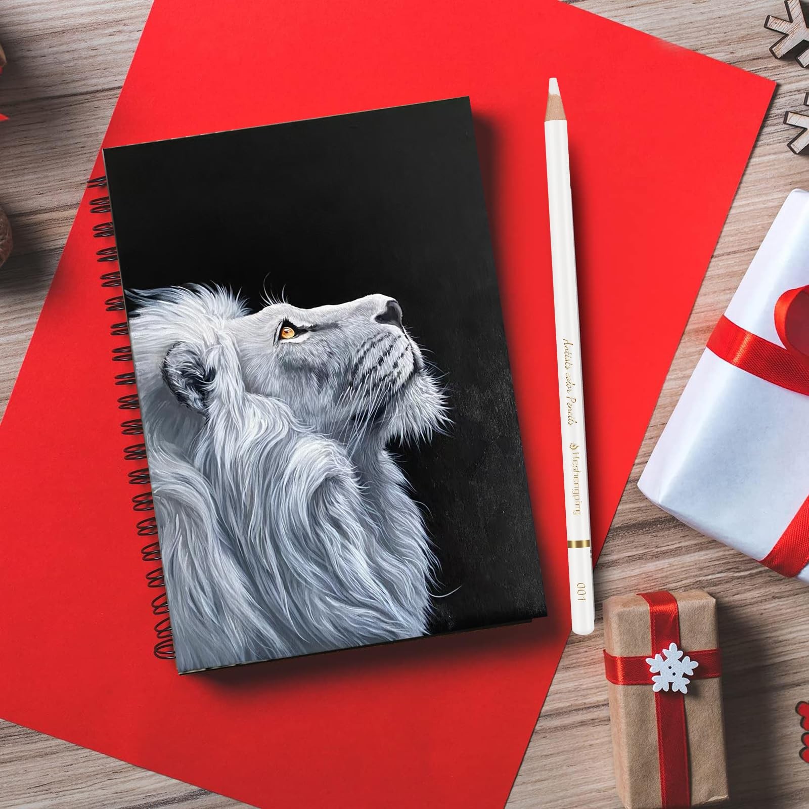 White Color Pencils, Professional 6 Pack Draw Pencil for Sketching,