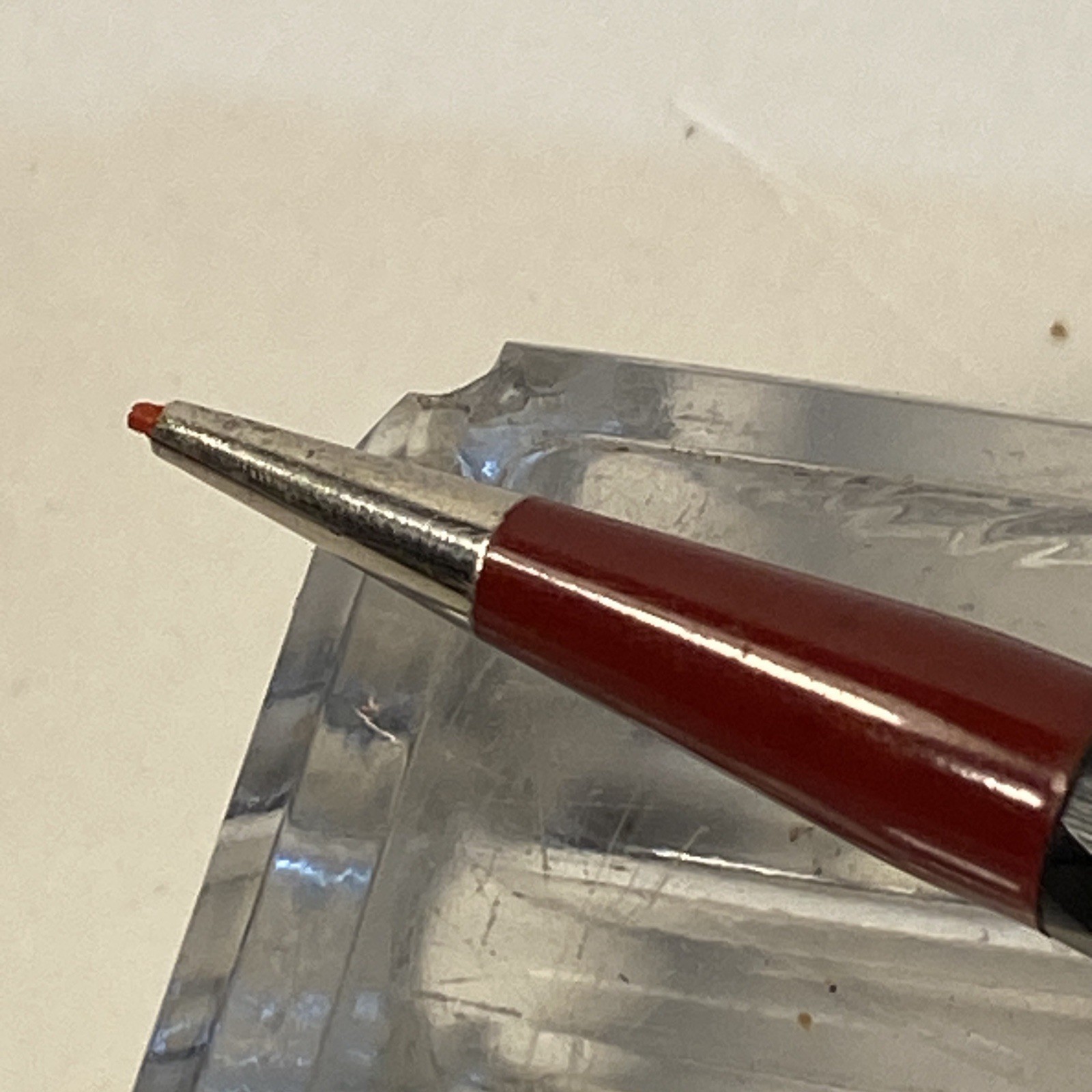 Vintage 1960s Autopoint Twinpoint Red & Black Lead Mechanical Pencil