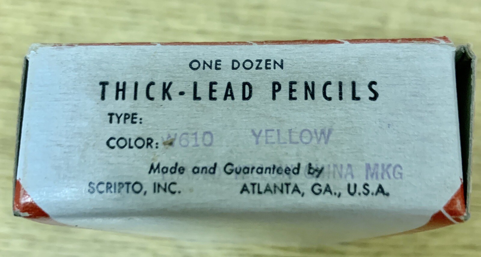 Vintage Scripto Yellow Thick-lead Pencils. 8 pencils only