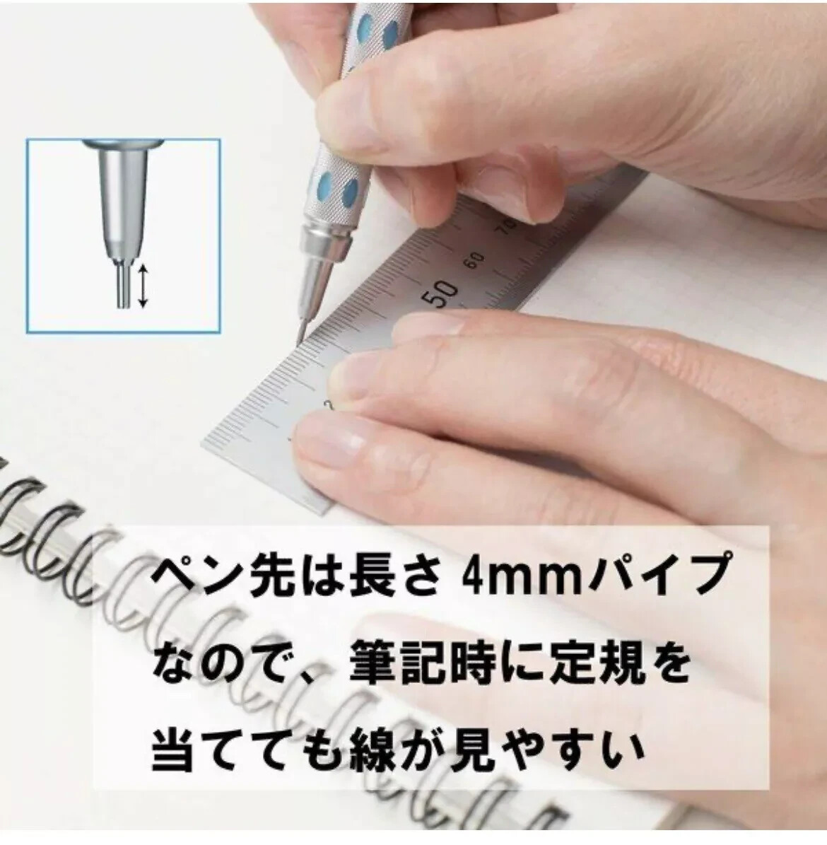 Pentel Metal Low Center of Gravity PG1017 Drawing Sketch Automatic Pencil 0.7mm