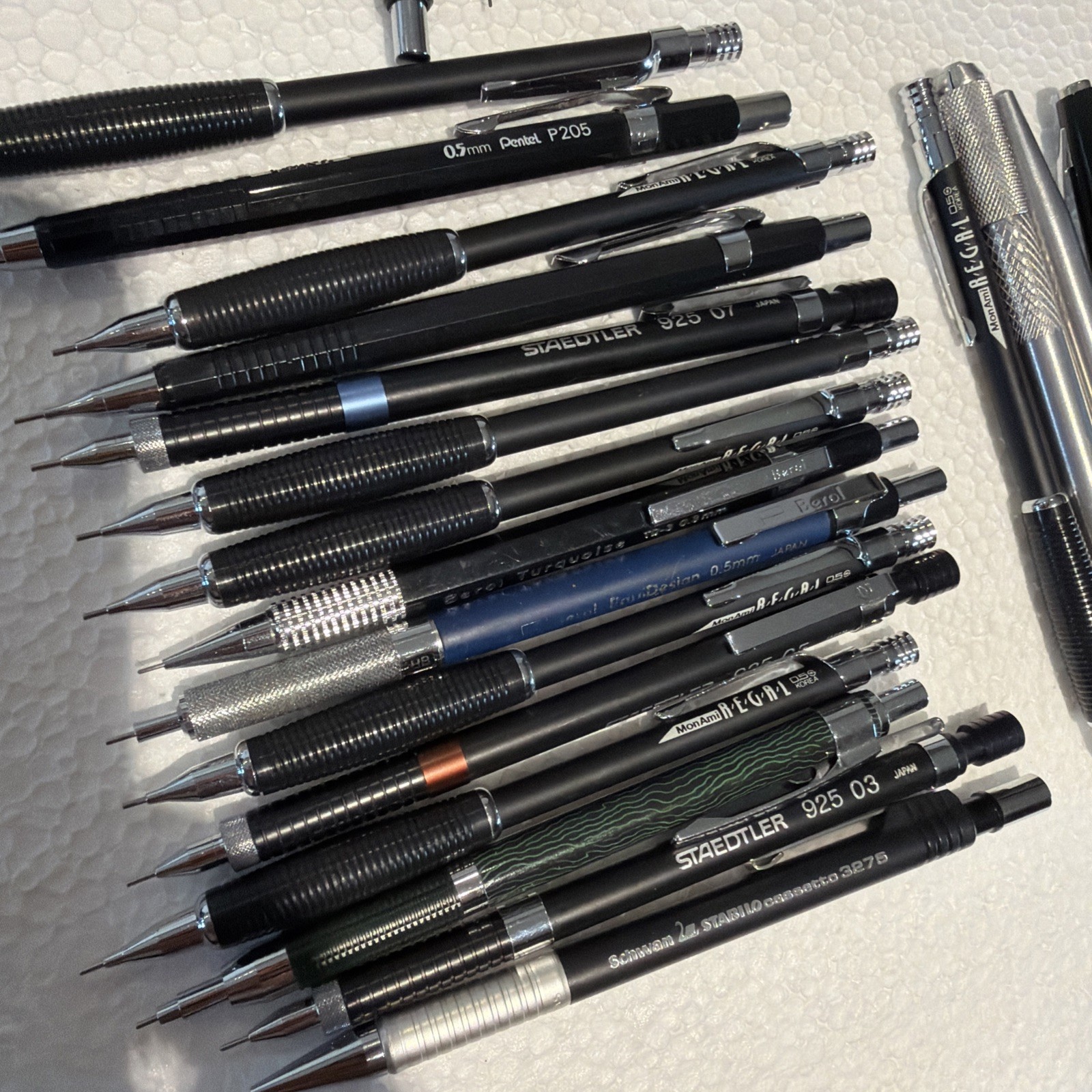 Vintage Lot of 205 Drafting Mechanical Pencils with Leads JAPAN Germany Etc
