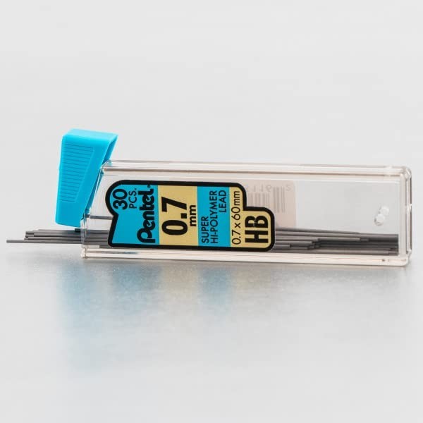 HB 7mm Mechanical Pencil Lead Refill – 180 Super Hi-Polymer Leads & 12 Erasers