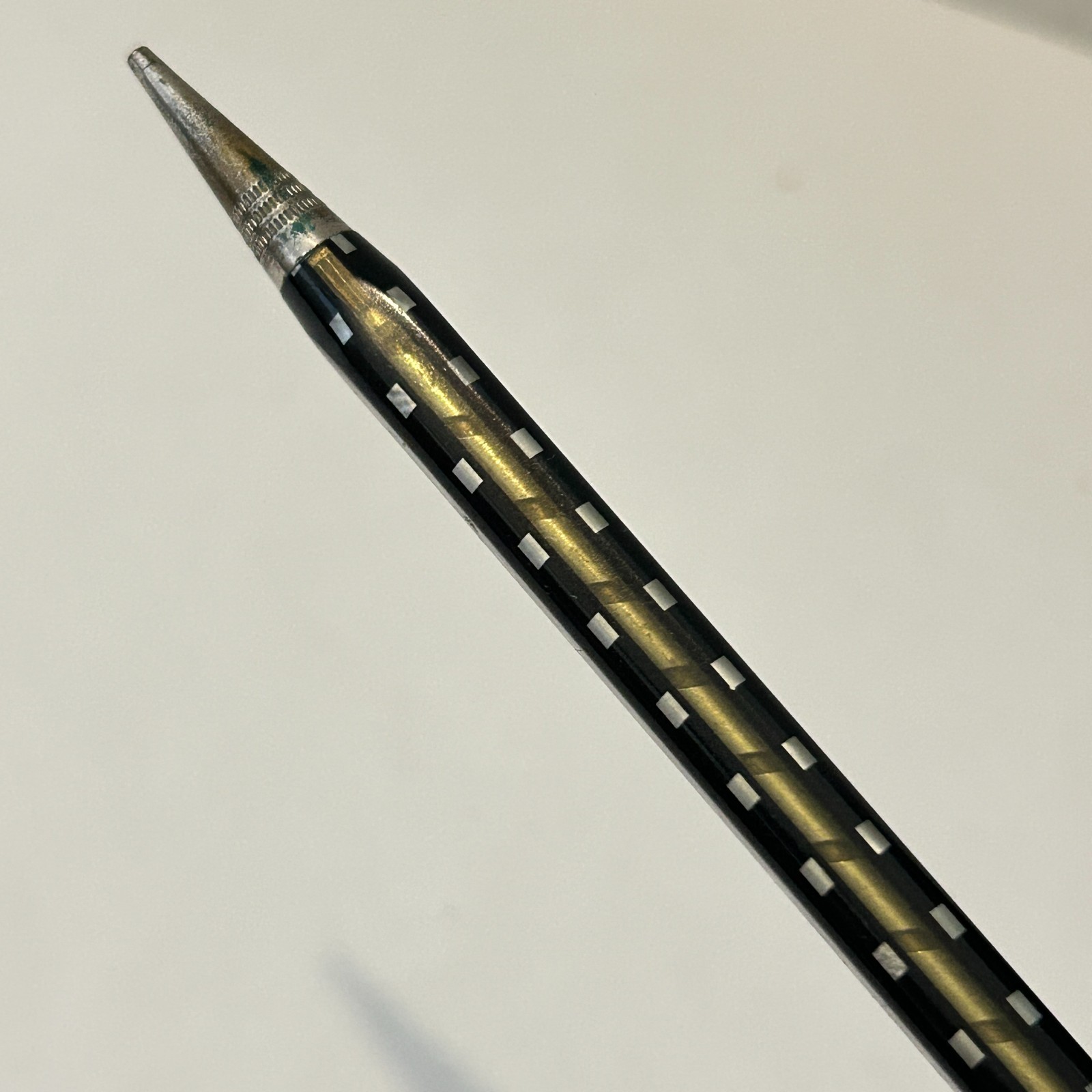 Vintage Eversharp Square 4 Mechanical Pencil Transparent Window Design White Dot