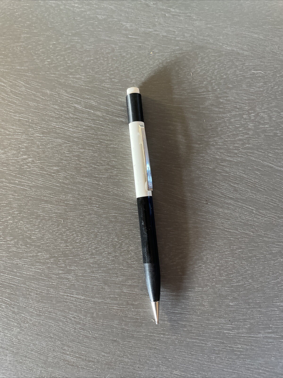 Vintage Sheaffer Fineline 0.9mm Mechanical Pencil Black & White Barrel