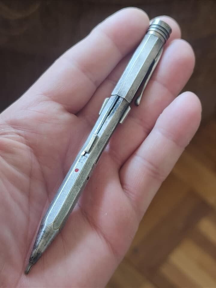 🔴FEND 4 Colors 0PEL Super Norma Pat. 900 Silver Mechanical pencil 1930s🔴RR!