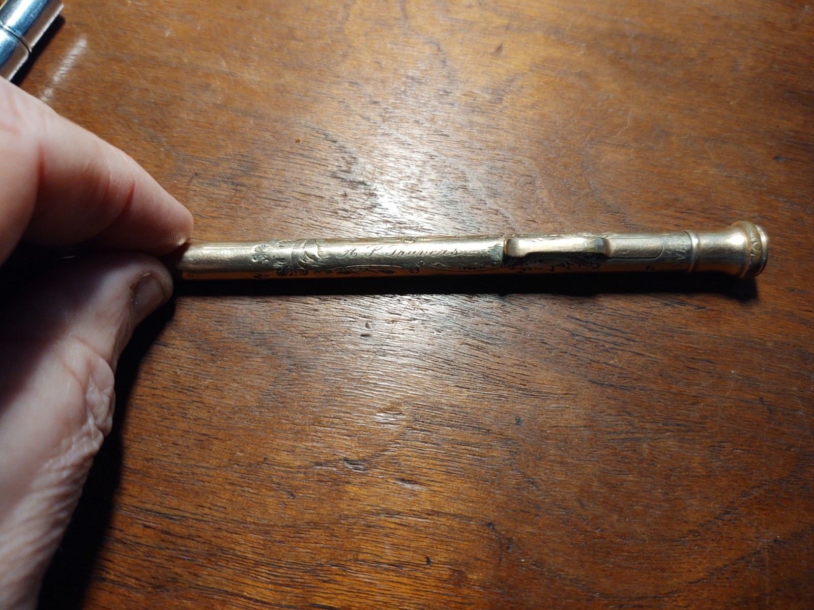Antique Elegant Mechanical Pencil fancy engraved Ever Sharp 20 year gold filled