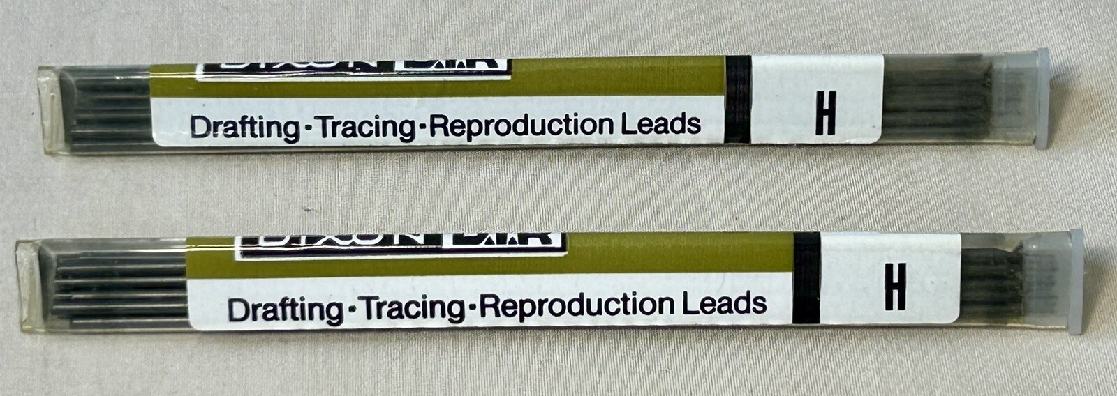 LOT OF 2~DIXON 12 PACKS OF PENCIL LEADS~#7600 BLACK~24 Total~Drafting~Tracing