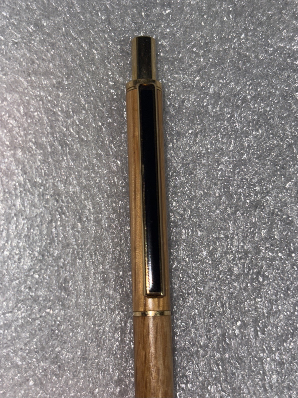 Gold / Light Brown Hand Lathed Willow Wood Mechanical Pencil. Leads Included.